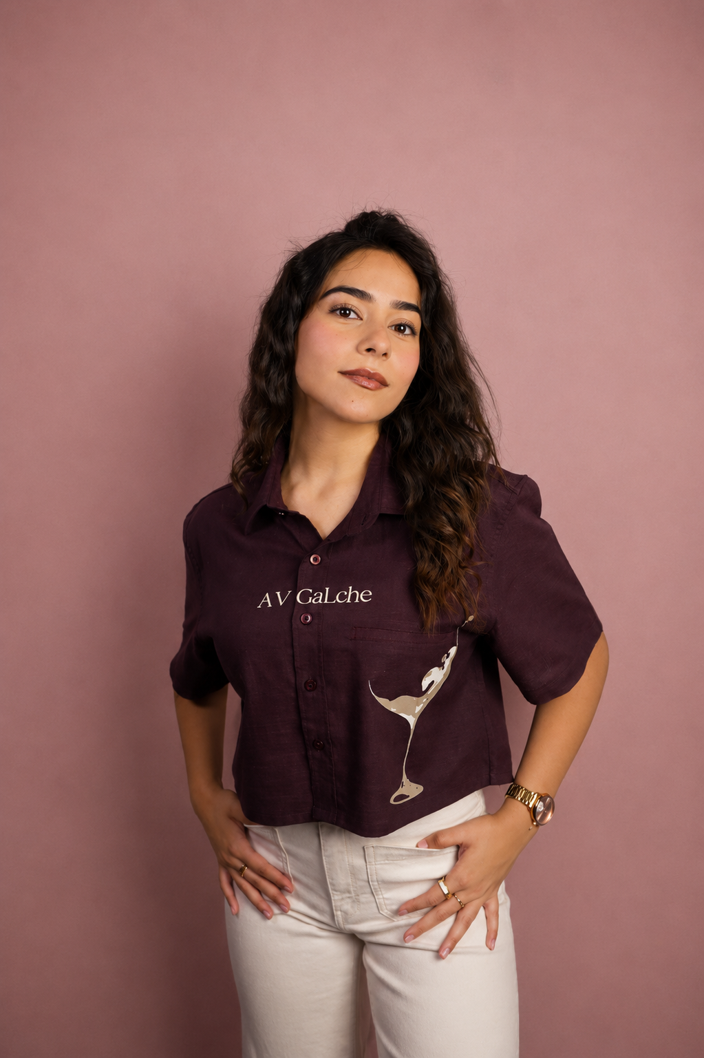 GaLche’s C04 - The Grape Theory Crop Shirt hover