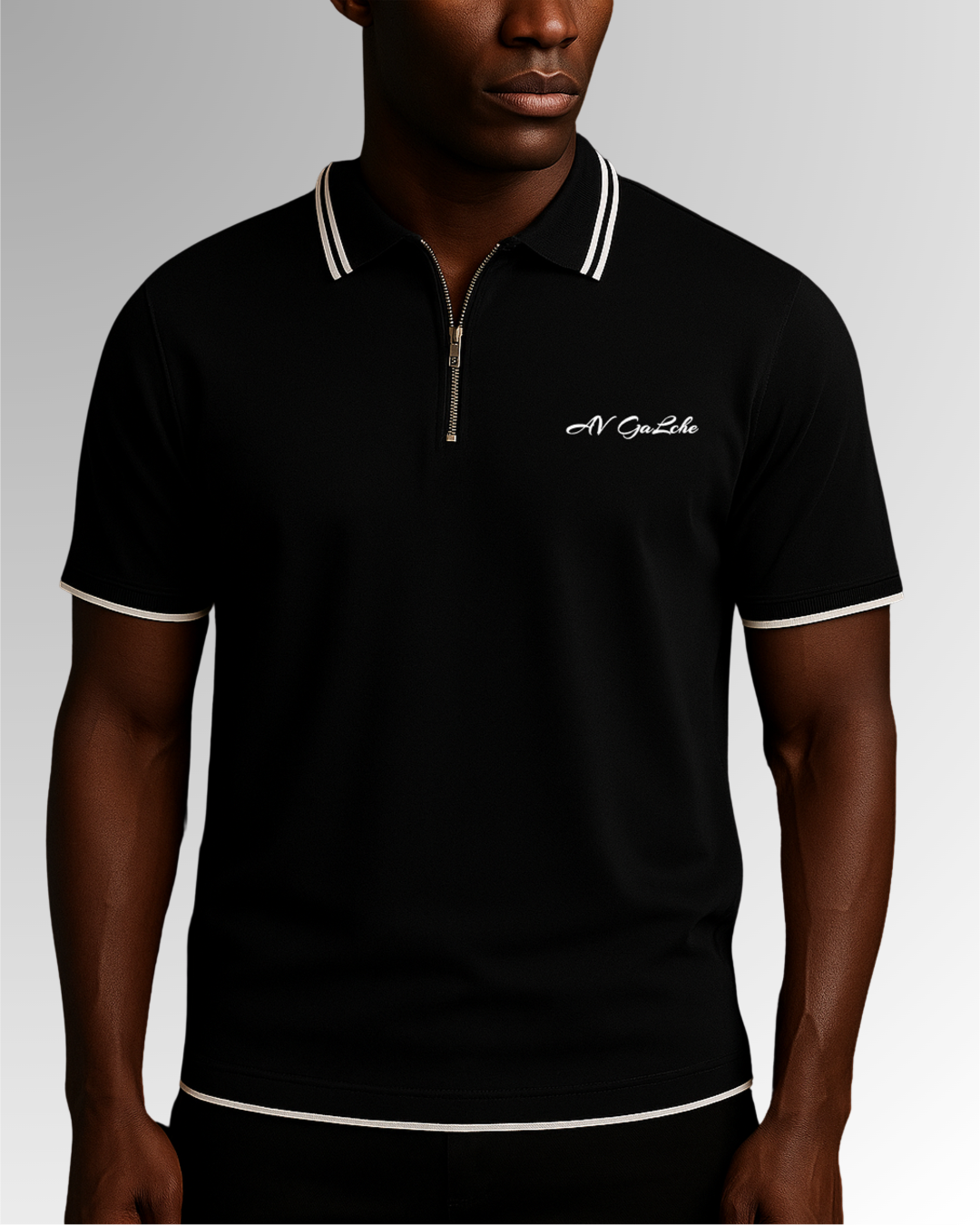 GaLche’s Essential Zipper Polo Z001 (Black) hover