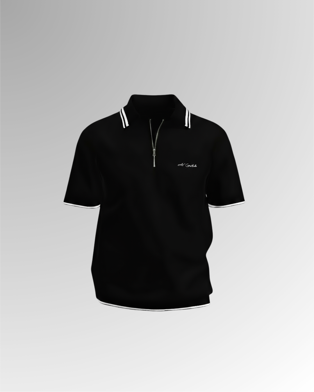 GaLche’s Essential Zipper Polo Z001 (Black)