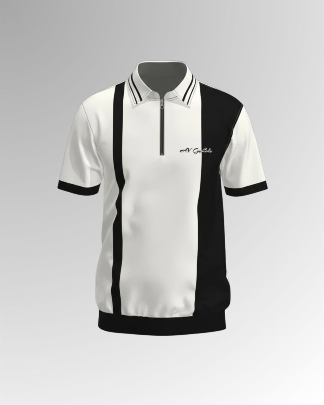 GaLche’s Essential Zipper Polo Z003 (White)