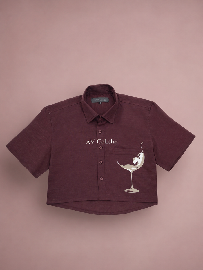 GaLche’s C04 - The Grape Theory Crop Shirt