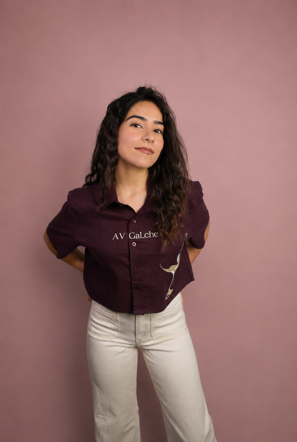 GaLche’s C04 - The Grape Theory Crop Shirt