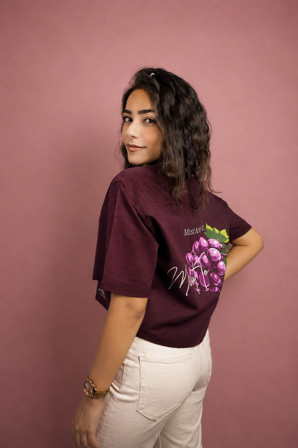 GaLche’s C04 - The Grape Theory Crop Shirt