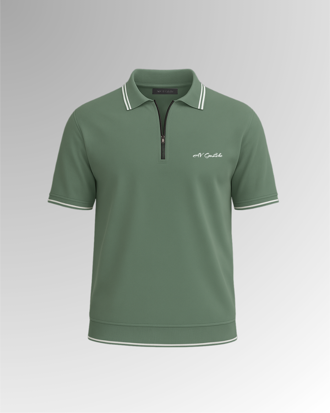 GaLche’s Essential Zipper Polo Z002 (Mint Green)