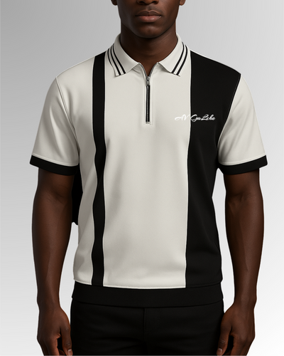 GaLche’s Essential Zipper Polo Z003 (White)