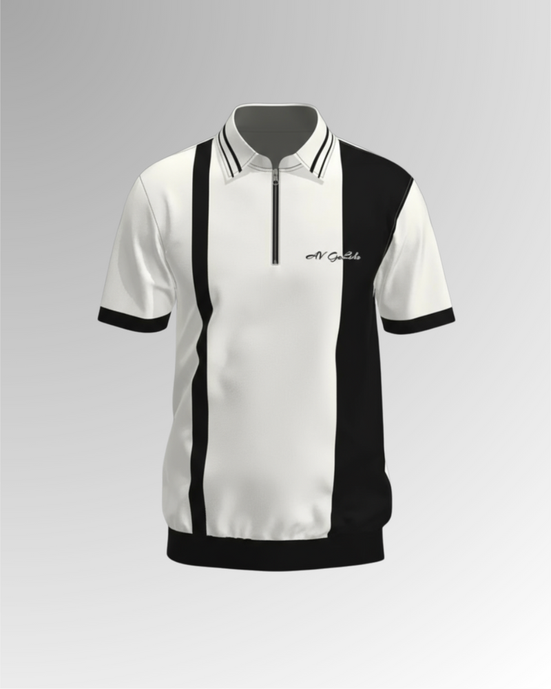 GaLche’s Essential Zipper Polo Z003 (White)